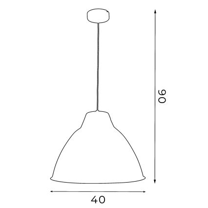 Hanglamp SKAL 1xE27/60W/230V