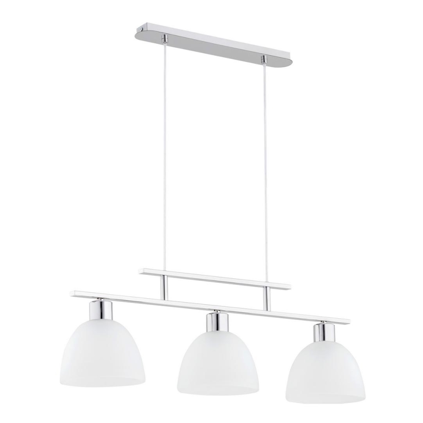 Hanglamp SONATA 3xE27/60W/230V glanzend chroom