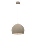 Hanglamp SOOL aan snoer 1xE27/15W/230V Ø 27 cm beige
