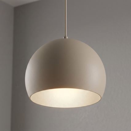 Hanglamp SOOL aan snoer 1xE27/15W/230V Ø 27 cm beige