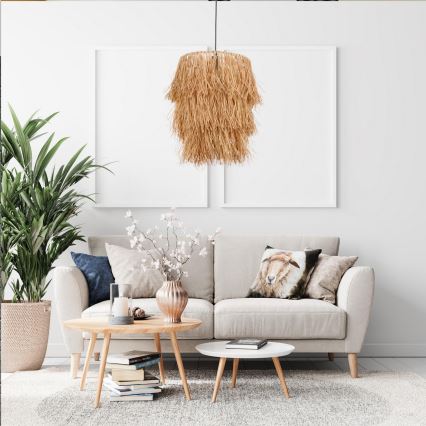 Hanglamp TASSEL 1xE27/40W/230V rafia