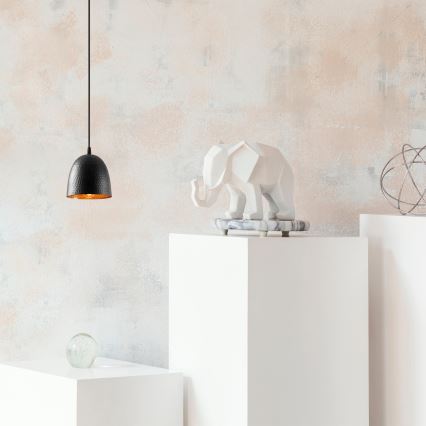 Hanglamp TATTOO 1xE27/40W/230V Ø 16 cm zwart