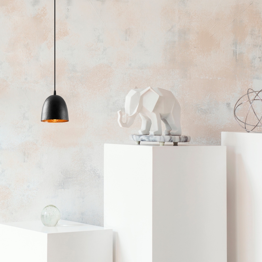 Hanglamp TATTOO 1xE27/40W/230V Ø 16 cm zwart