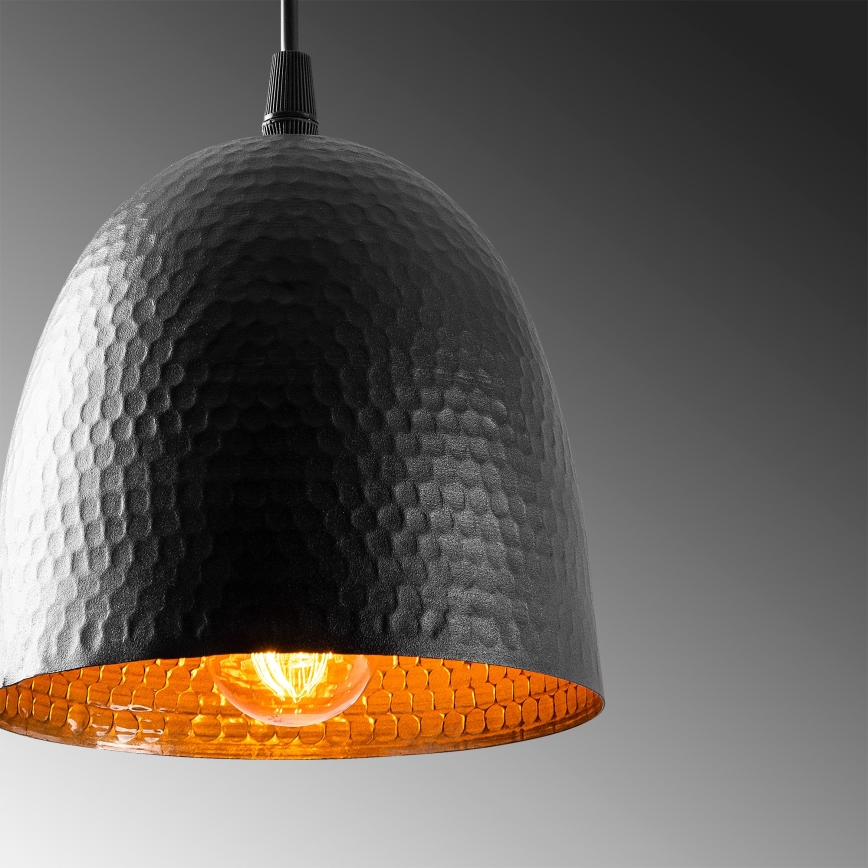 Hanglamp TATTOO 1xE27/40W/230V Ø 16 cm zwart