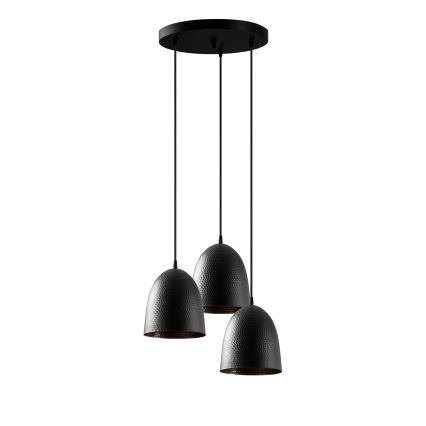 Hanglamp TATTOO 3xE27/40W/230V zwart