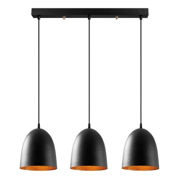 Hanglamp TATTOO 3xE27/40W/230V zwart