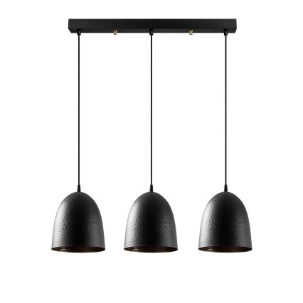 Hanglamp TATTOO 3xE27/40W/230V zwart