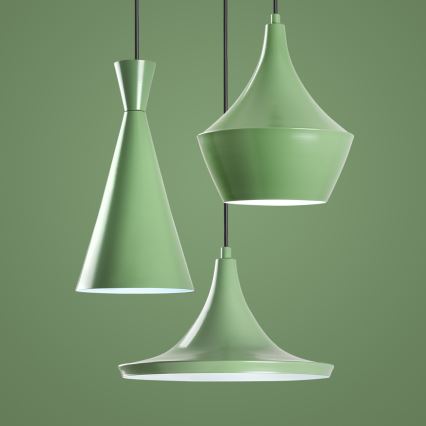 Hanglamp TOM met kabel 3xE27/40W/230V groen