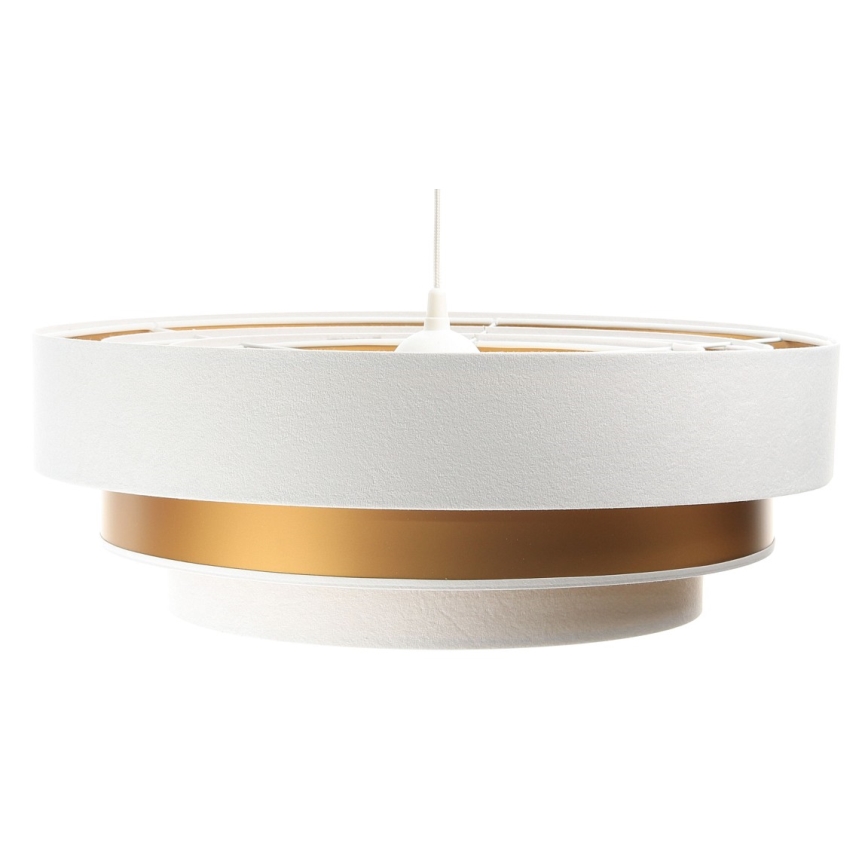 Hanglamp aan kabel TRINITI 1xE27/60W/230V wit/goud