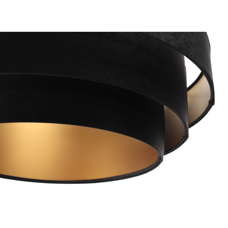 Hanglamp aan kabel TRINITI 1xE27/60W/230V zwart/goud