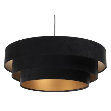 Hanglamp aan kabel TRINITI 1xE27/60W/230V zwart/goud