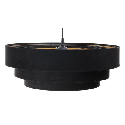 Hanglamp aan kabel TRINITI 1xE27/60W/230V zwart/goud