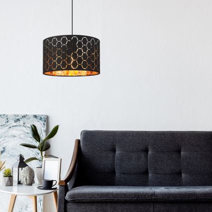 Hanglamp ULLE aan snoer 1xE27/15W/230V zwart