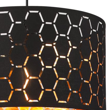 Hanglamp ULLE aan snoer 1xE27/15W/230V zwart