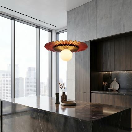 Hanglamp UMBRA aan kabel 1xG9/8W/230V zwart/oranje
