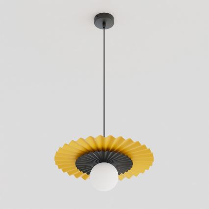 Hanglamp UMBRA aan kabel 1xG9/8W/230V zwart/oranje