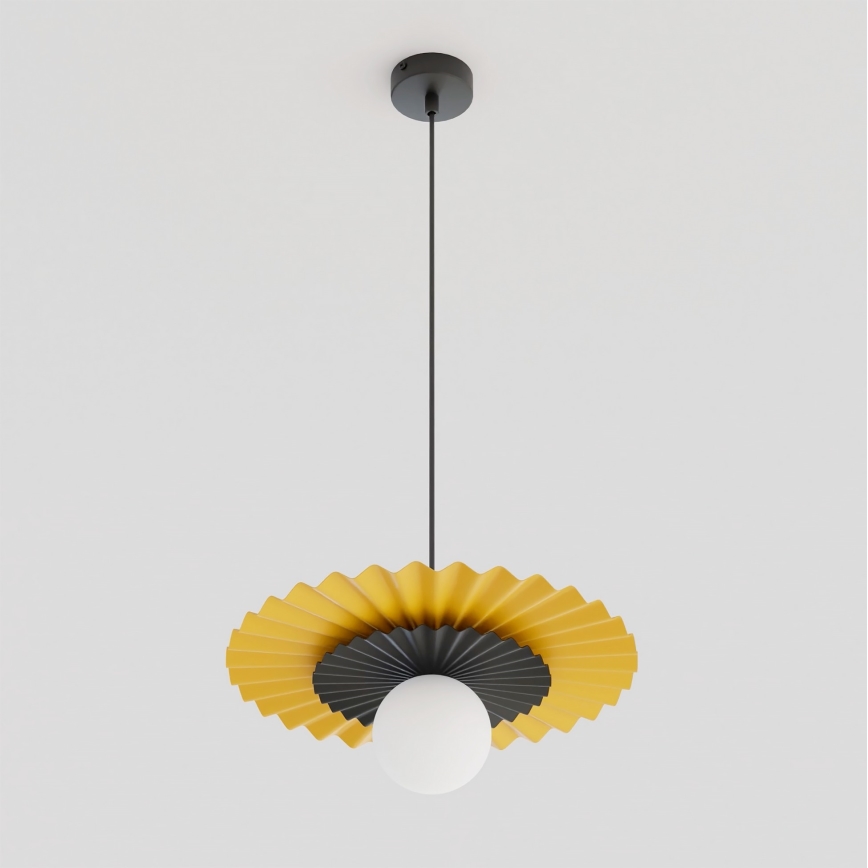 Hanglamp UMBRA aan kabel 1xG9/8W/230V zwart/oranje