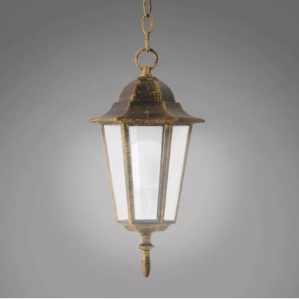 Hanglamp voor buiten 1xE27/20W/230V IP43 patina