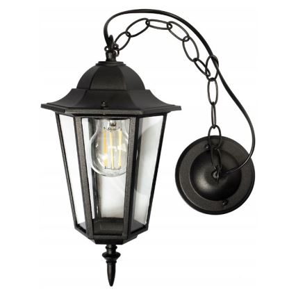 Hanglamp voor buiten 1xE27/20W/230V IP43 zwart