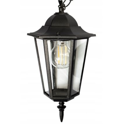 Hanglamp voor buiten 1xE27/20W/230V IP43 zwart