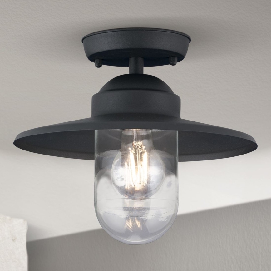 Hanglamp voor buiten EDWARD 1xE27/60W/230V IP44 zwart