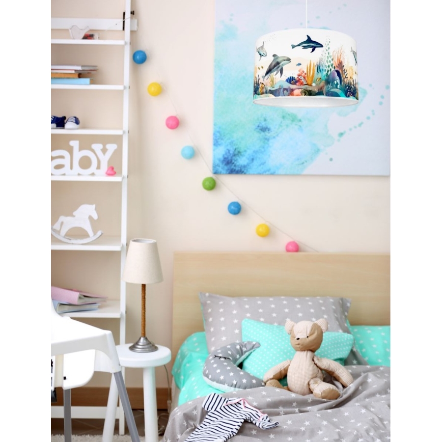 Hanglamp voor kinderen OCEAN 1xE27/60W/230V