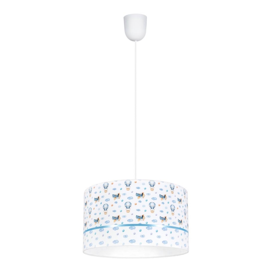 Hanglamp voor Kinderen PIKKI 1xE27/60W/230V blauw