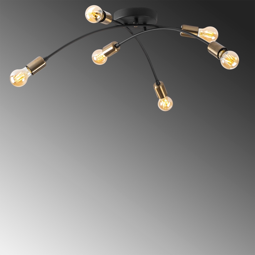 Hanglamp voor Oppervlak Montage BANANA 6xE27/40W/230V