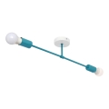 Hanglamp voor Oppervlak Montage CAMBRIDGE 2xE27/15W/230V blauw