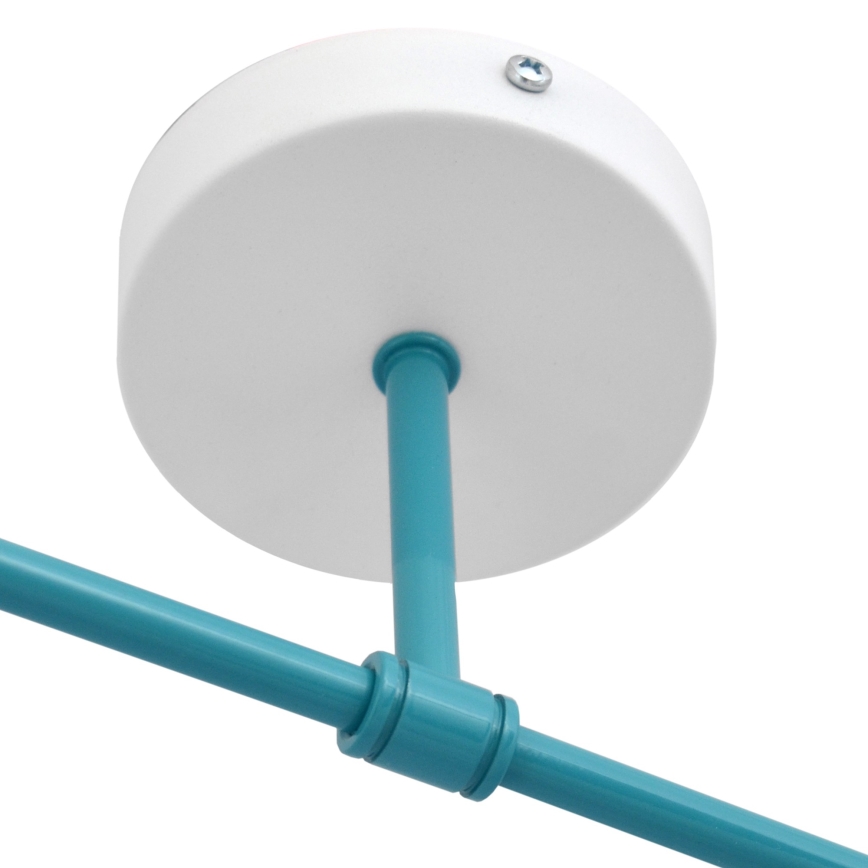 Hanglamp voor Oppervlak Montage CAMBRIDGE 2xE27/15W/230V blauw