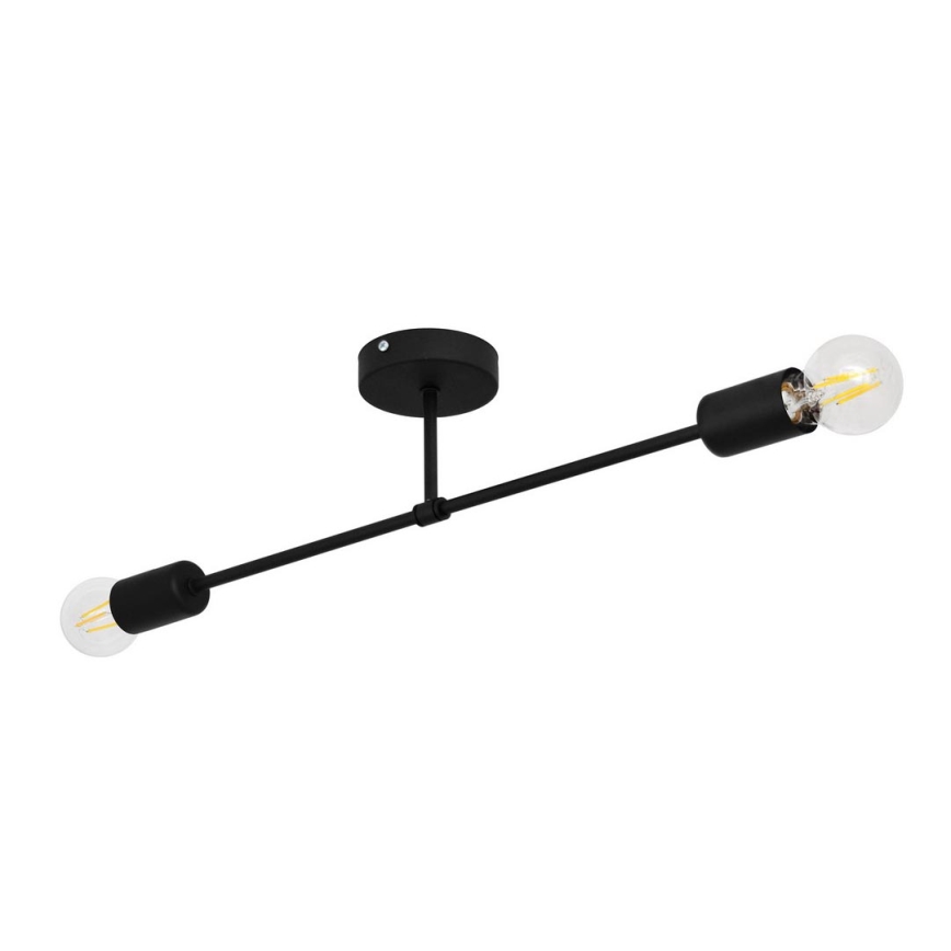 Hanglamp voor Oppervlak Montage CAMBRIDGE 2xE27/15W/230V zwart