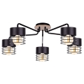 Hanglamp voor Oppervlak Montage CAS WOOD 5xE27/60W/230V