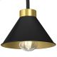 Hanglamp voor Oppervlak Montage DEMET 3xE27/60W/230V zwart/goud