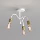 Hanglamp voor Oppervlak Montage DOW 3xE27/60W/230V wit/goud