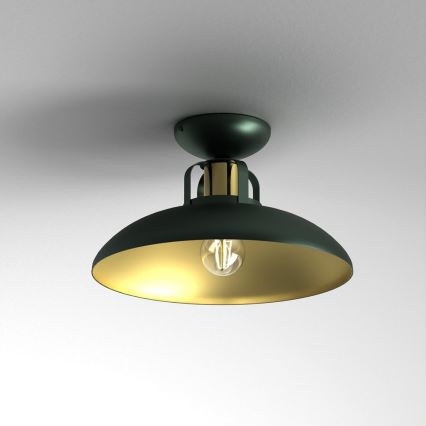 Hanglamp voor Oppervlak Montage FELIX 1xE27/60W/230V groen