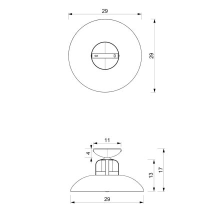 Hanglamp voor Oppervlak Montage FELIX 1xE27/60W/230V wit