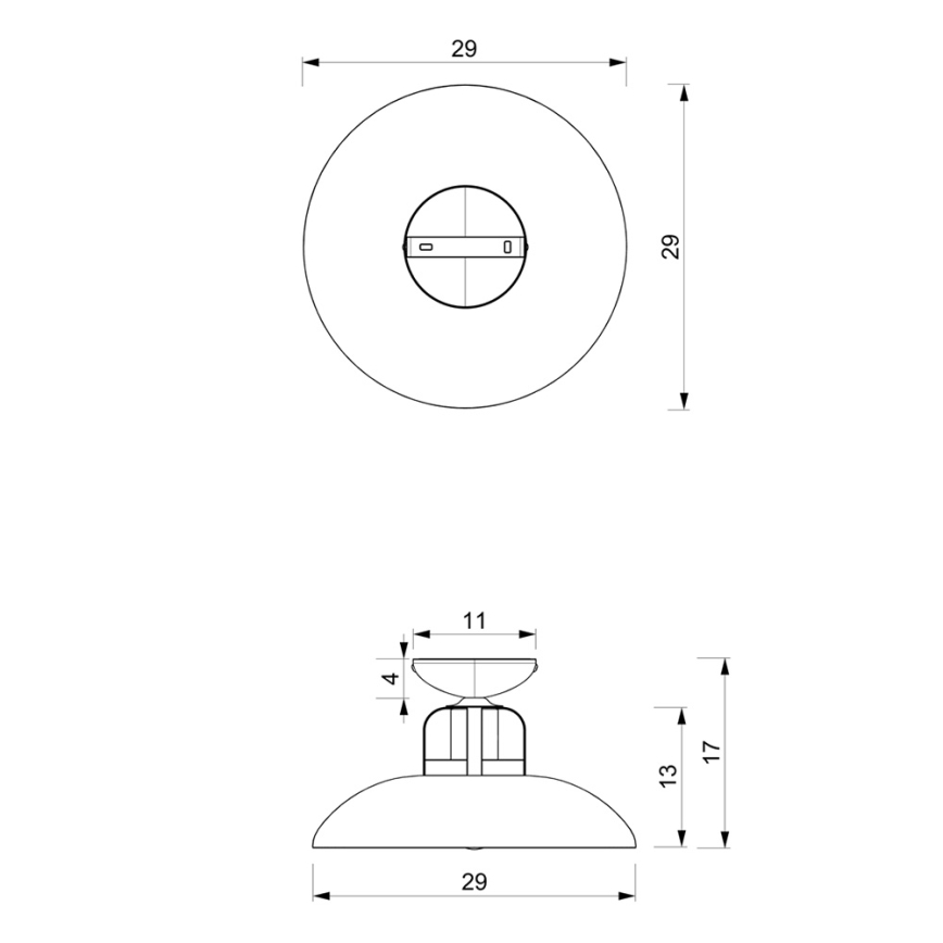 Hanglamp voor Oppervlak Montage FELIX 1xE27/60W/230V wit