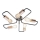 Hanglamp voor Oppervlak Montage HERPE 5xE27/60W/230V
