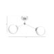 Hanglamp voor Oppervlak Montage JOY 2xE14/40W/230V wit/glanzend chroom