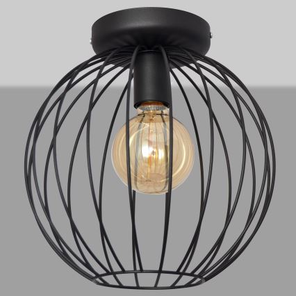 Hanglamp voor Oppervlak Montage MERCURE 1xE27/15W/230V d. 30 cm zwart