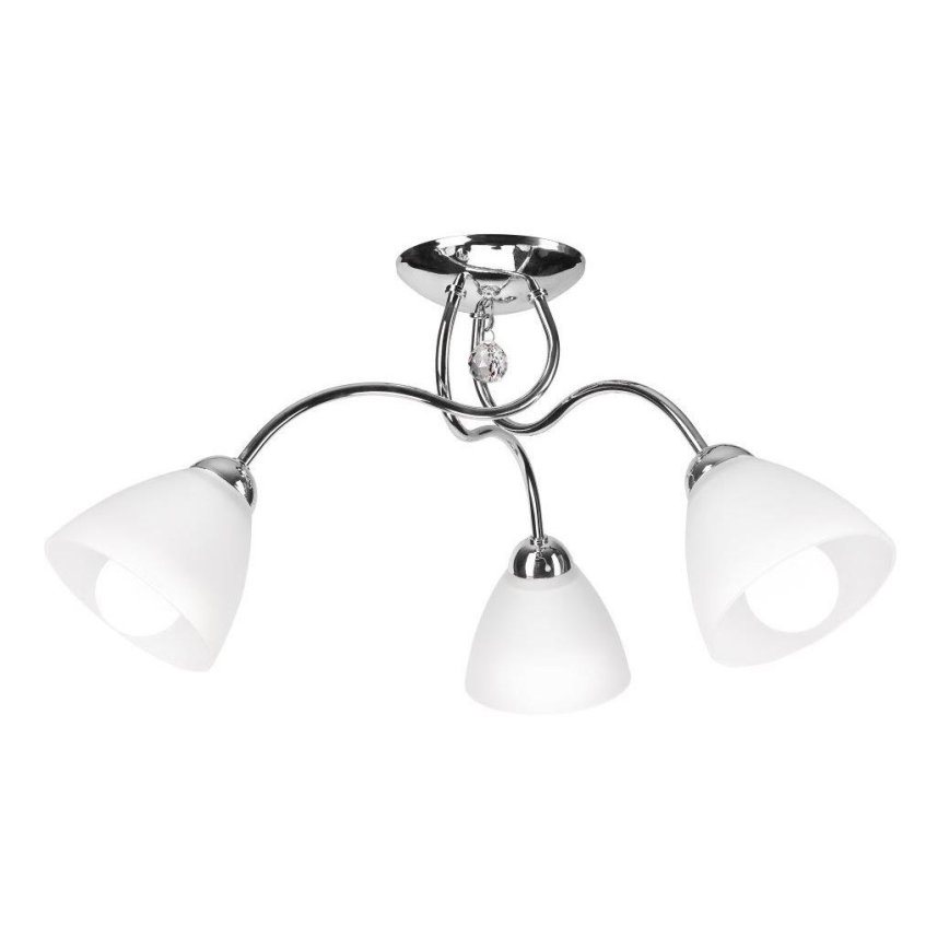 Hanglamp voor Oppervlak Montage MIRANDA 3xE27/60W/230V glanzend chroom