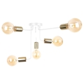 Hanglamp voor Oppervlak Montage NIXO 5xE27/60W/230V wit/goud