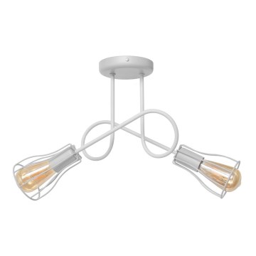 Hanglamp voor Oppervlak montage OXFORD 2xE27/15W/230V wit