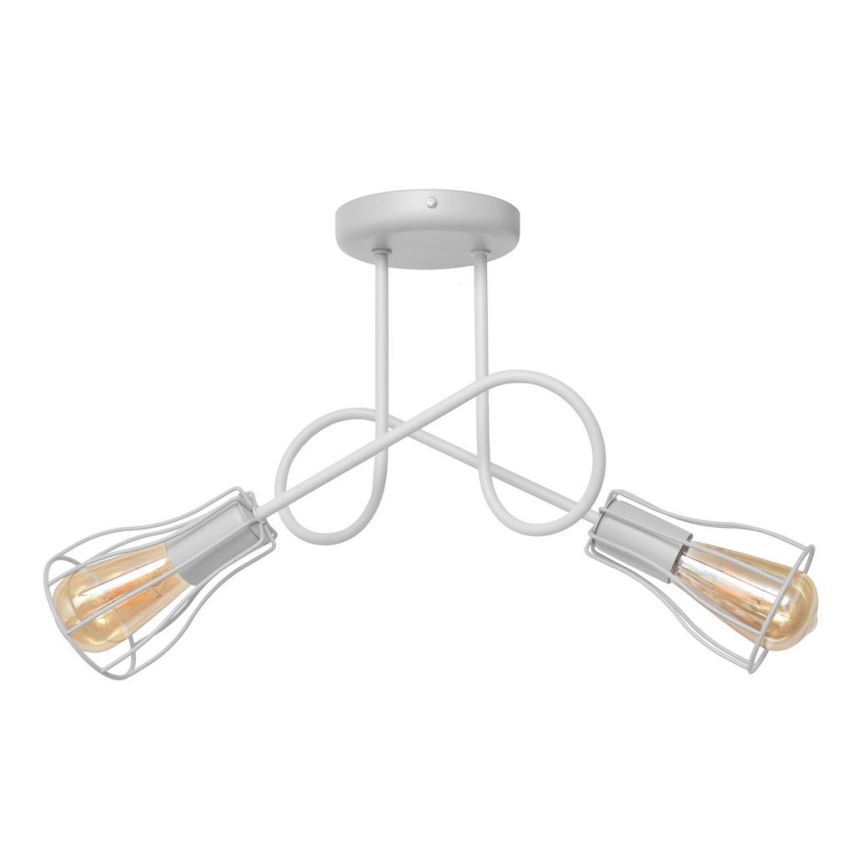 Hanglamp voor Oppervlak montage OXFORD 2xE27/15W/230V wit