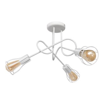Hanglamp voor Oppervlak montage OXFORD 3xE27/15W/230V wit