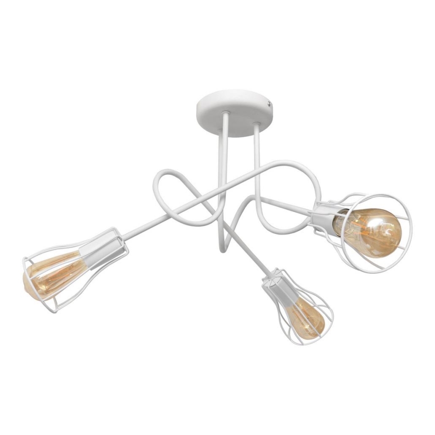 Hanglamp voor Oppervlak montage OXFORD 3xE27/15W/230V wit