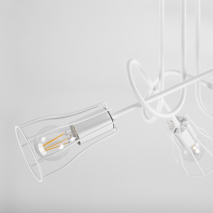 Hanglamp voor Oppervlak montage OXFORD 3xE27/15W/230V wit