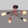 Hanglamp voor Oppervlak Montage OXFORD 4xE27/15W/230V zwart/rood