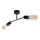 Hanglamp voor Oppervlak montage ROSETTE 2xE27/15W/230V zwart/goud
