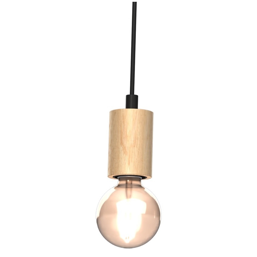 Hanglamp voor Oppervlak Montage VIGA 3xE27/60W/230V hout